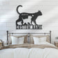 Cat Led Metal Sign - Wix Decor