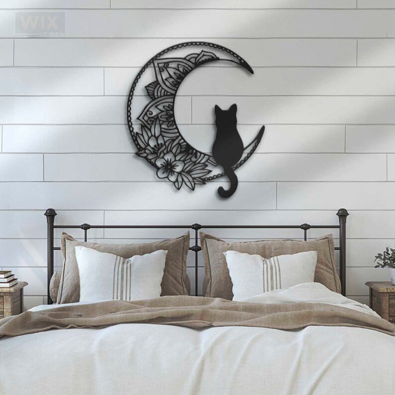 Cat Led Metal Sign - Wix Decor