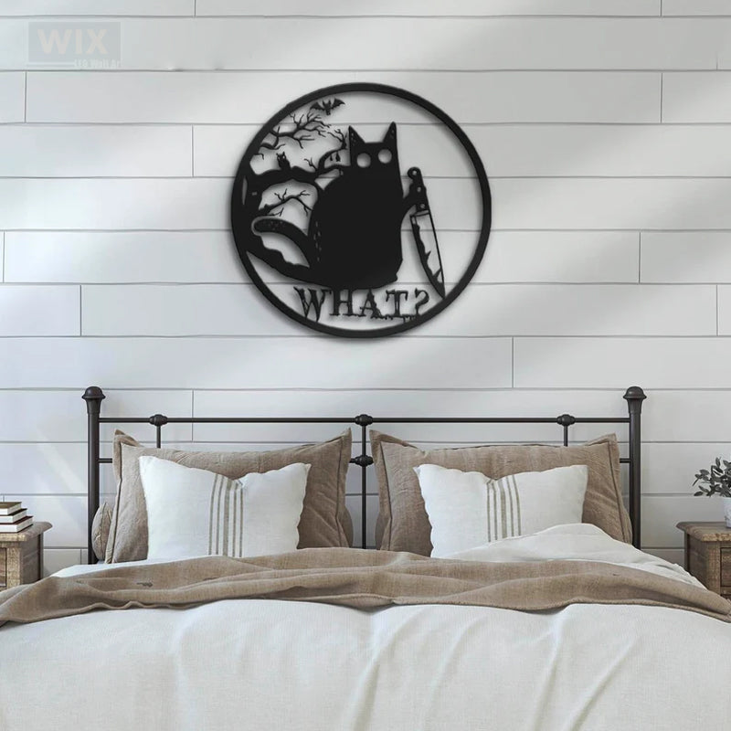 Cat Led Metal Sign - Wix Decor