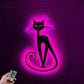 Cat Led Metal Sign 