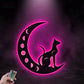 Cat Led Metal Sign -Vinamaker