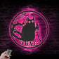 Cat Led Metal Sign - Wix Decor