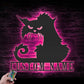Cat Led Metal Sign - Wix Decor