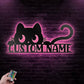 Cat Led Metal Sign - Wix Decor