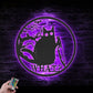 Cat Led Metal Sign - Wix Decor