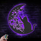 Cat Led Metal Sign - Wix Decor