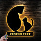 Cat Led Metal Sign - Wix Decor
