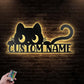 Cat Led Metal Sign - Wix Decor