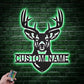 Deer Or Moose Hunting LED Metal Sign - Wix Decor