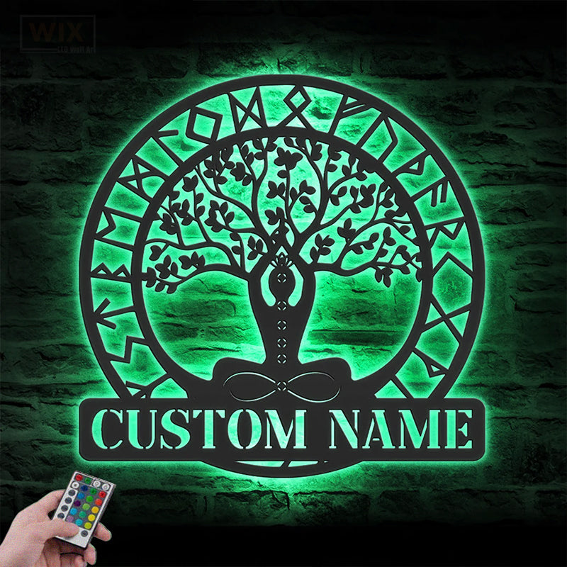 Yoga LED Metal Sign - Wix Decor