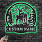 Deer Or Moose Hunting LED Metal Sign - Wix Decor