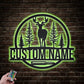 Deer Or Moose Hunting LED Metal Sign - Wix Decor