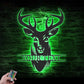 Deer Or Moose Hunting LED Metal Sign - Wix Decor