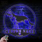 Dog Led Metal Sign - Wix Decor