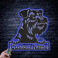 Led Dog Metal Sign - Wix Decor