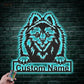 Dog Led Metal Sign - Wix Decor