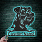 Led Dog Metal Sign - Wix Decor