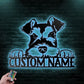 Dog Led Metal Sign - Wix Decor