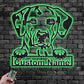 Dog Led Metal Sign - Wix Decor