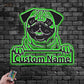 Dog Led Metal Sign - Wix Decor