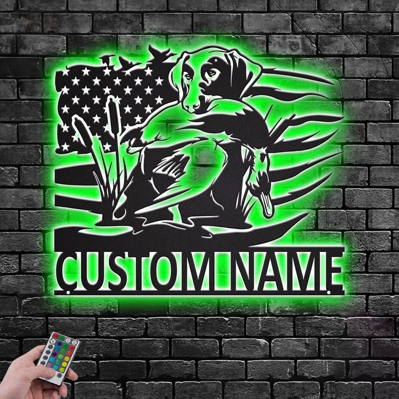 Dog Led Metal Sign - Wix Decor