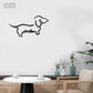 Dog Led Metal Sign - Wix Decor