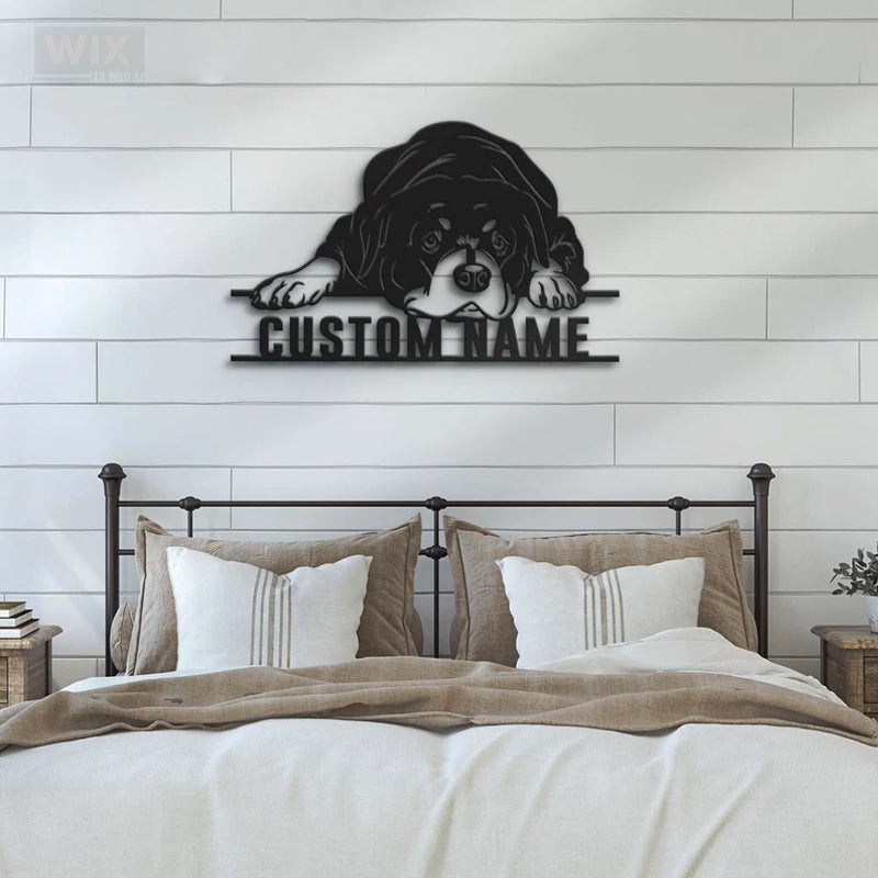 Dog Led Metal Sign - Wix Decor