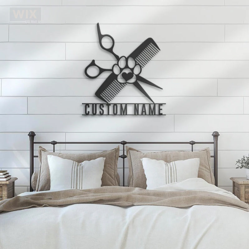 Dog Led Metal Sign - Wix Decor 