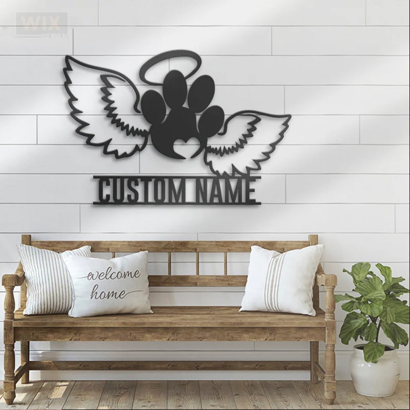 Dog Led Metal Sign - Wix Decor