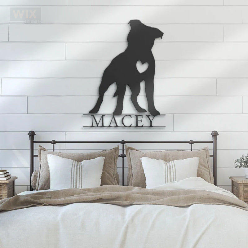 Dog Led Metal Sign - Wix Decor