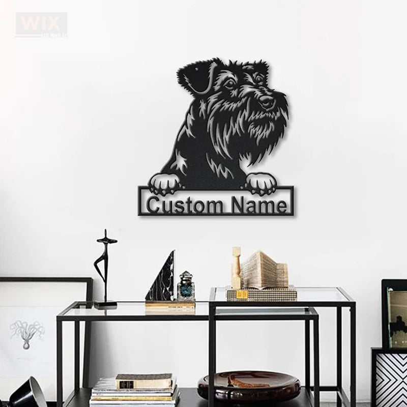 Led Dog Metal Sign - Wix Decor