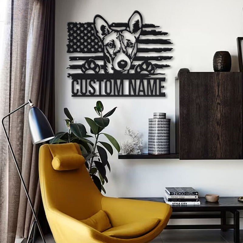 Dog Led Metal Sign - Wix Decor