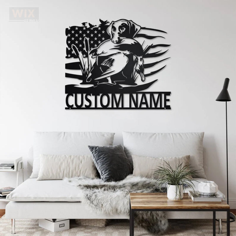 Dog Led Metal Sign - Wix Decor