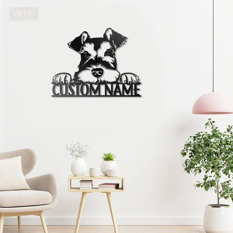 Dog Led Metal Sign - Wix Decor