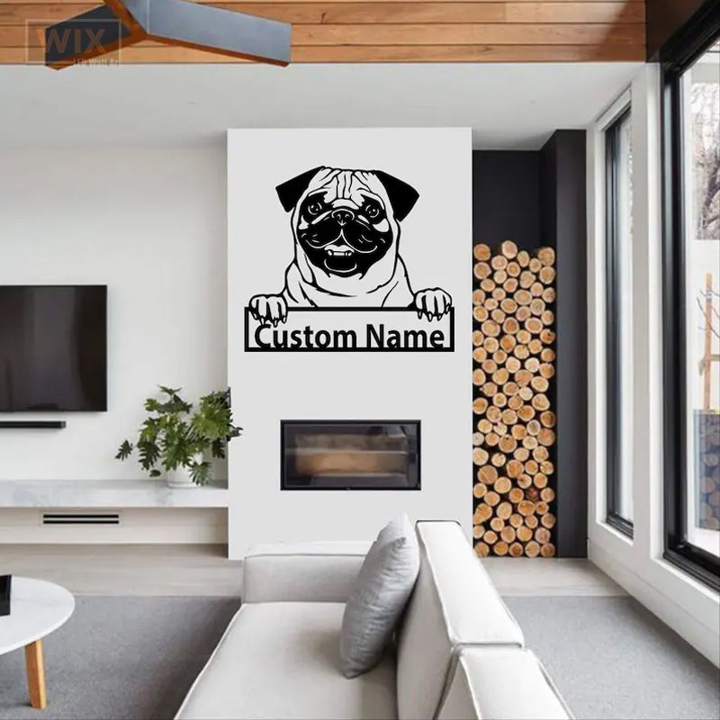 Dog Led Metal Sign - Wix Decor