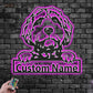 Dog Led Metal Sign - Wix Decor
