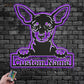 Dog Led Metal Sign - Wix Decor