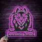 Dog Led Metal Sign - Wix Decor