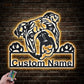 Dog Led Metal Sign - Wix Decor