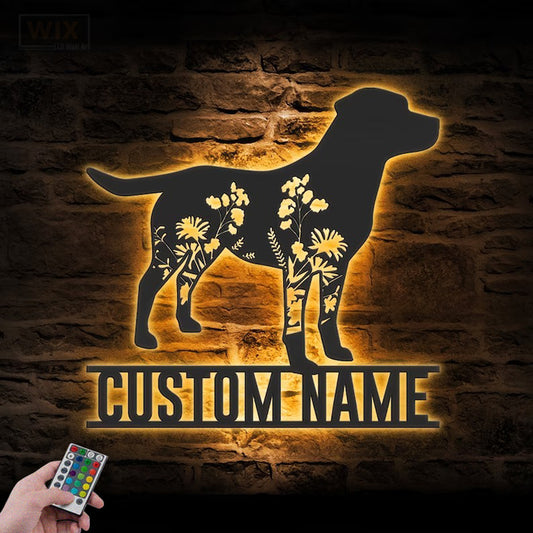 Dog Led Metal Sign – Wix Decor