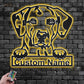 Dog Led Metal Sign - Wix Decor