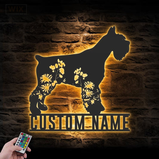 Dog Led Metal Sign – Wix Decor