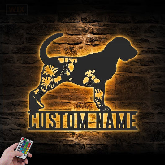 Dog Led Metal Sign – Wix Decor