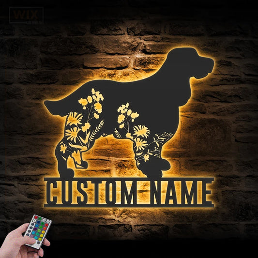 Dog Led Metal Sign – Wix Decor