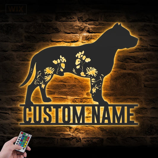 Dog Led Metal Sign – Wix Decor