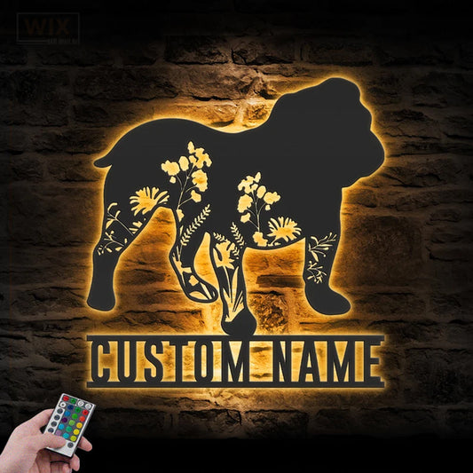 Dog Led Metal Sign – Wix Decor