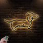 Dog Led Metal Sign - Wix Decor