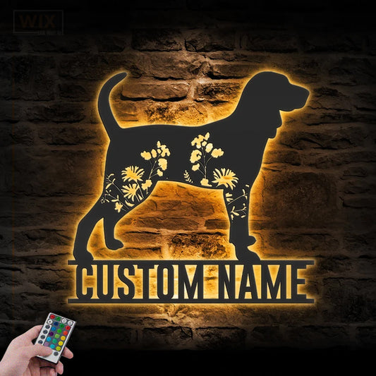 Dog Led Metal Sign – Wix Decor