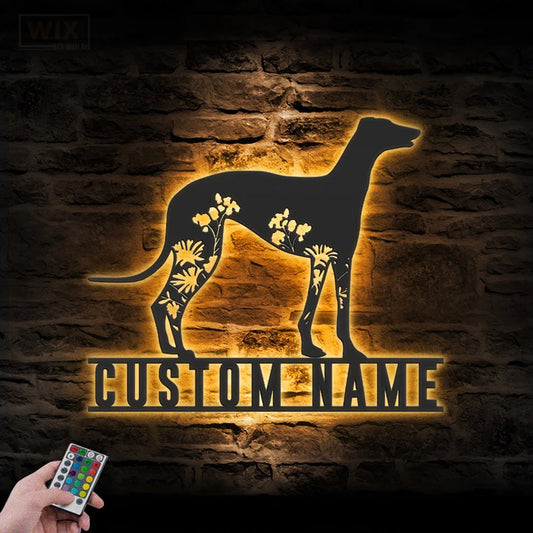Dog Led Metal Sign – Wix Decor