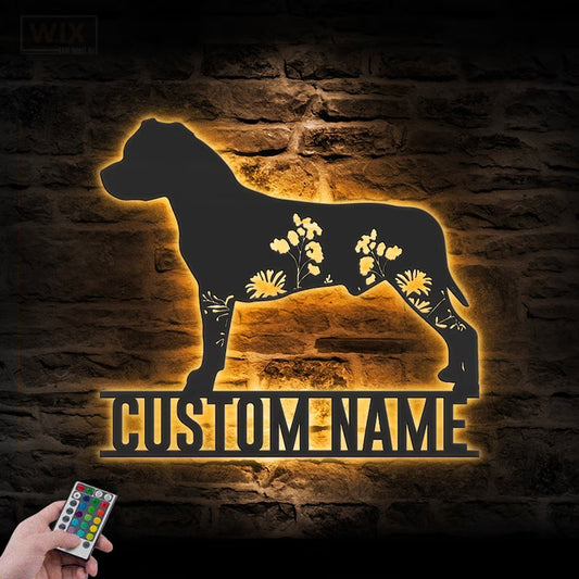 Dog Led Metal Sign – Wix Decor